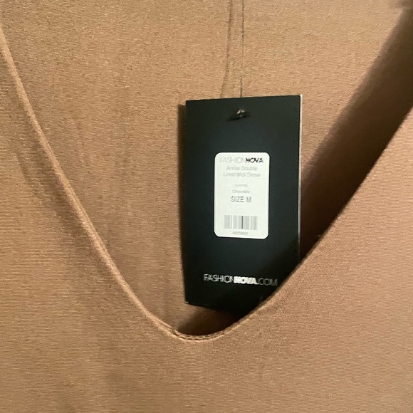 Fashion Nova Brown Long Sleeve Dress - Picture 4 of 5